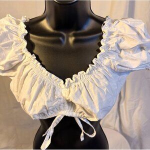 Steindl Trachten German Under Shirt Top Womens Costume Cosplay New NWT White